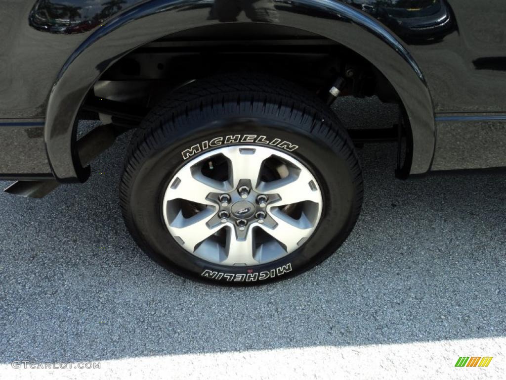 2010 F150 Lariat SuperCab - Tuxedo Black / Black photo #4