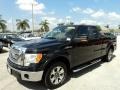 2010 Tuxedo Black Ford F150 Lariat SuperCab  photo #14