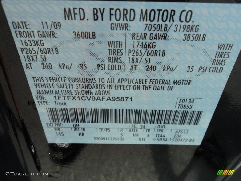 2010 F150 Lariat SuperCab - Tuxedo Black / Black photo #28