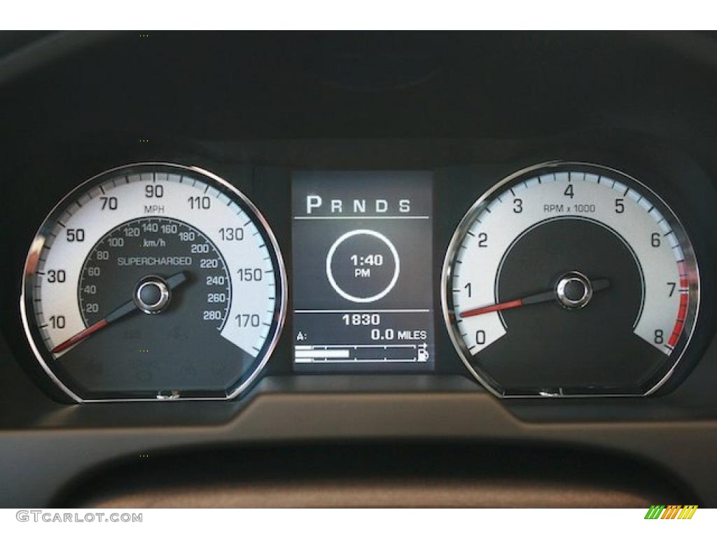 2010 Jaguar XF XF Supercharged Sedan Gauges Photo #47939094