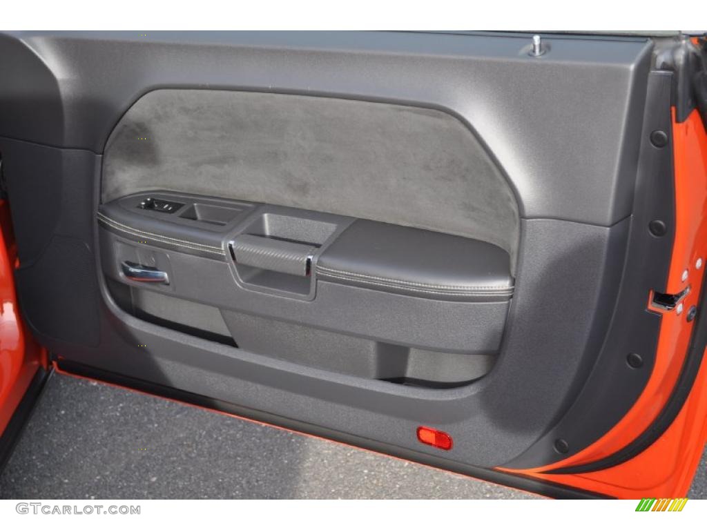 2009 Dodge Challenger SRT8 Dark Slate Gray Door Panel Photo #47939814