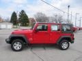 2009 Flame Red Jeep Wrangler Unlimited X 4x4 Right Hand Drive  photo #5