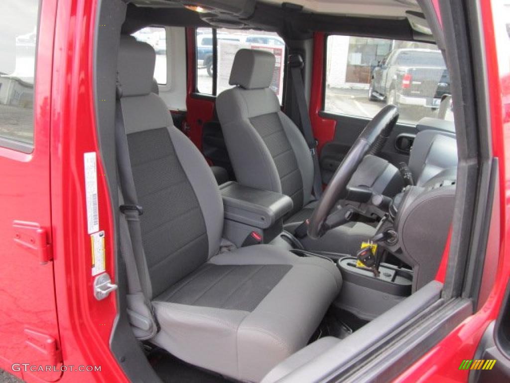 Dark Slate Gray/Medium Slate Gray Interior 2009 Jeep Wrangler Unlimited X 4x4 Right Hand Drive Photo #47941173