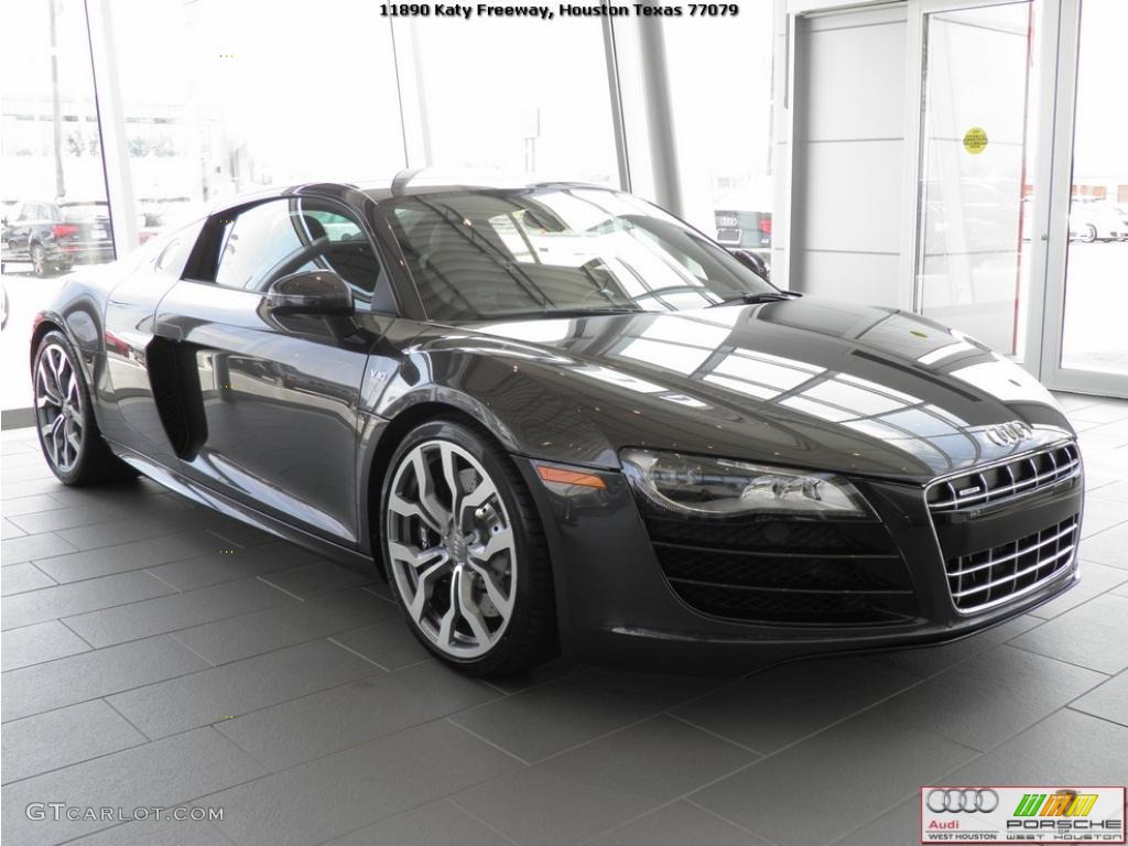 2011 R8 5.2 FSI quattro - Lava Grey Pearl Effect / Black Fine Nappa Leather photo #3