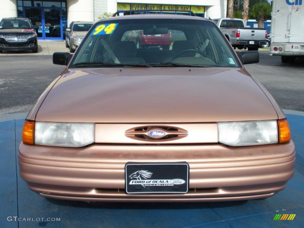 1994 Escort LX Wagon - Tucson Bronze Metallic / Tan photo #8