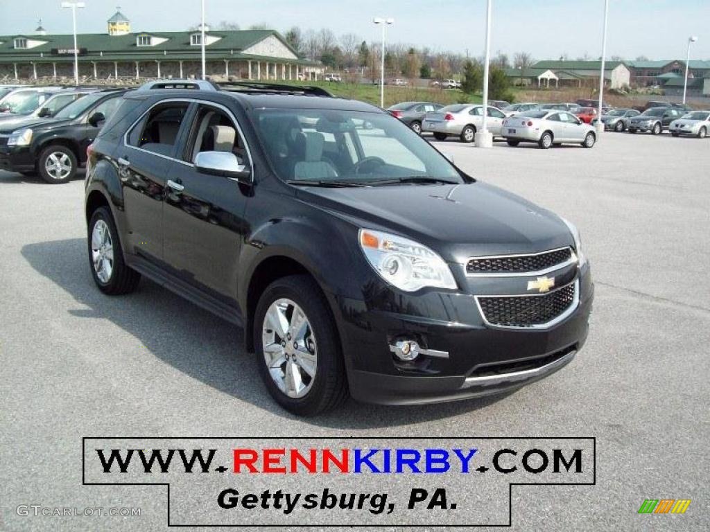 2011 Equinox LTZ AWD - Black / Light Titanium/Jet Black photo #1