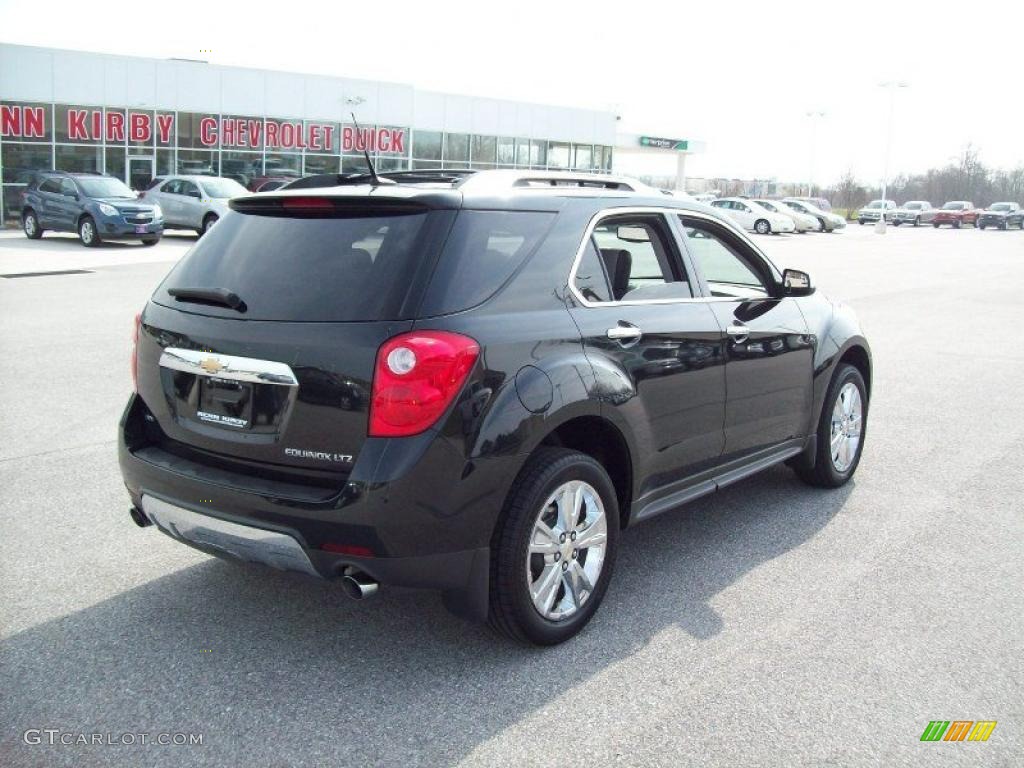 2011 Equinox LTZ AWD - Black / Light Titanium/Jet Black photo #12