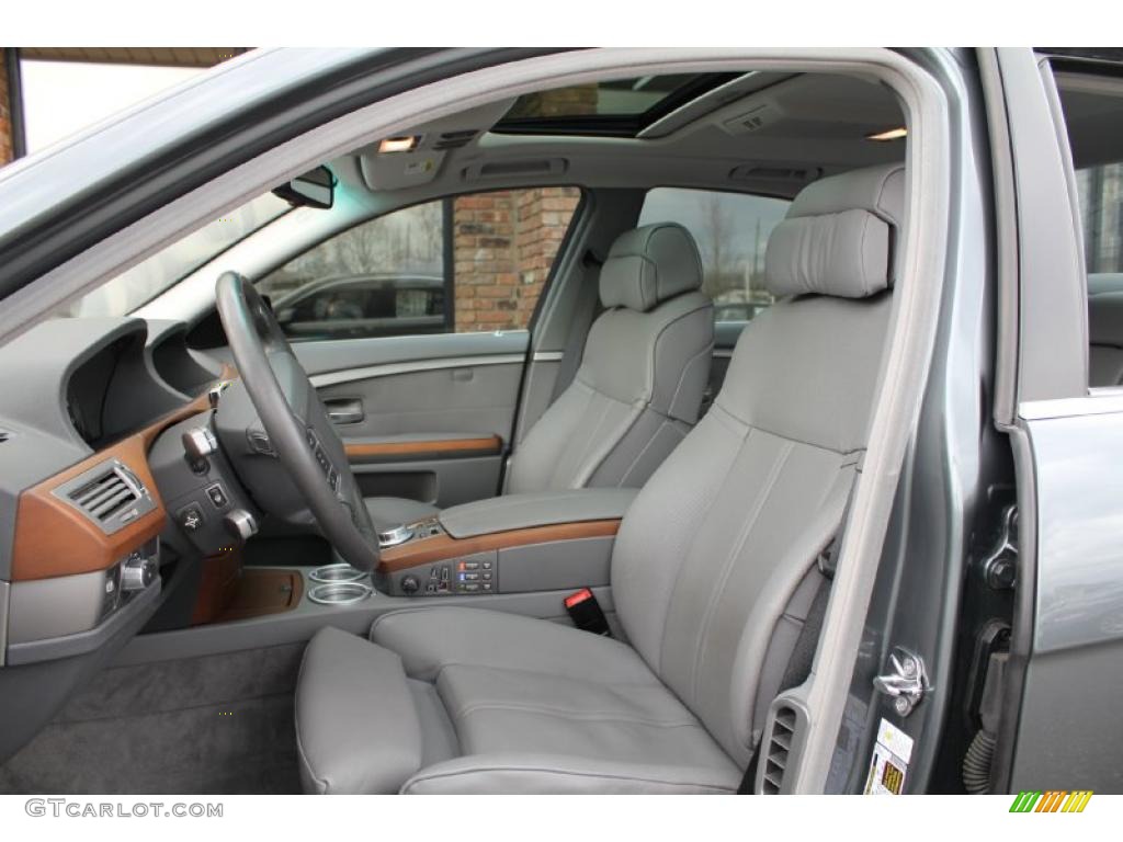 2008 7 Series 750i Sedan - Titanium Grey Metallic / Flannel Grey photo #10