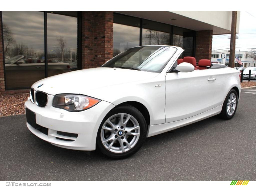 Alpine White 2008 BMW 1 Series 128i Convertible Exterior Photo #47946465