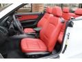  2008 1 Series 128i Convertible Coral Red Interior