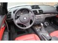Coral Red 2008 BMW 1 Series 128i Convertible Dashboard