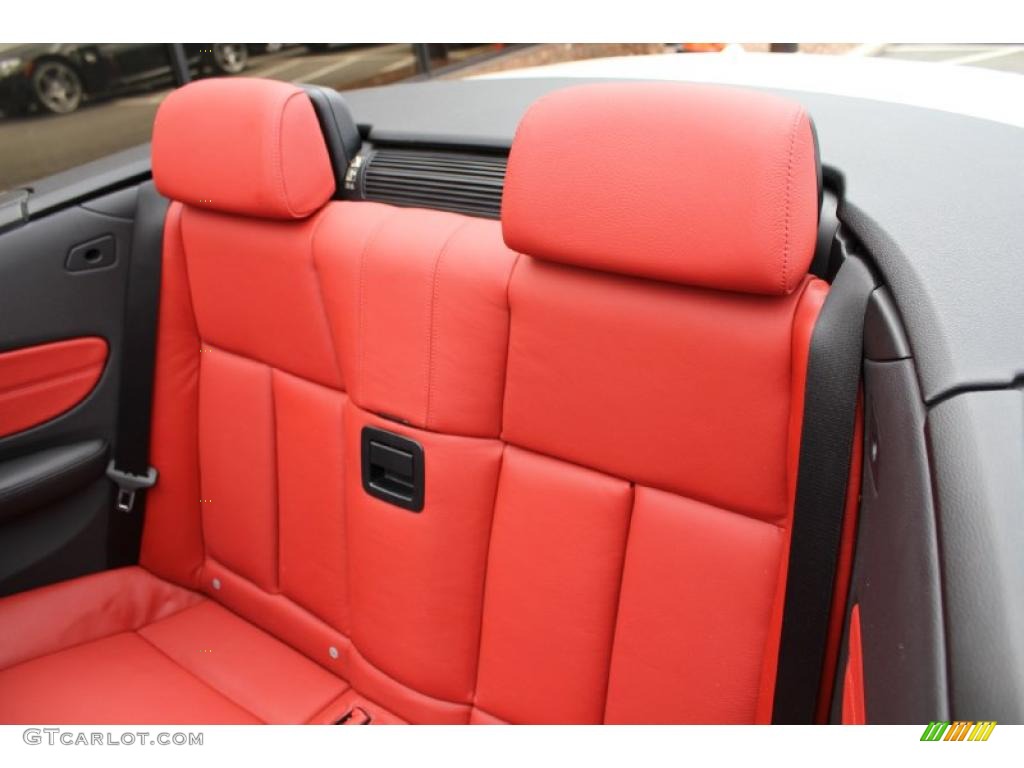 Coral Red Interior 2008 BMW 1 Series 128i Convertible Photo #47946675