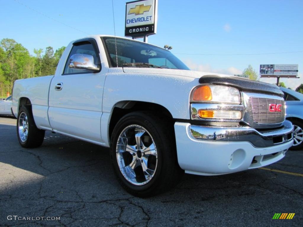 2005 Sierra 1500 Regular Cab - Summit White / Pewter photo #1