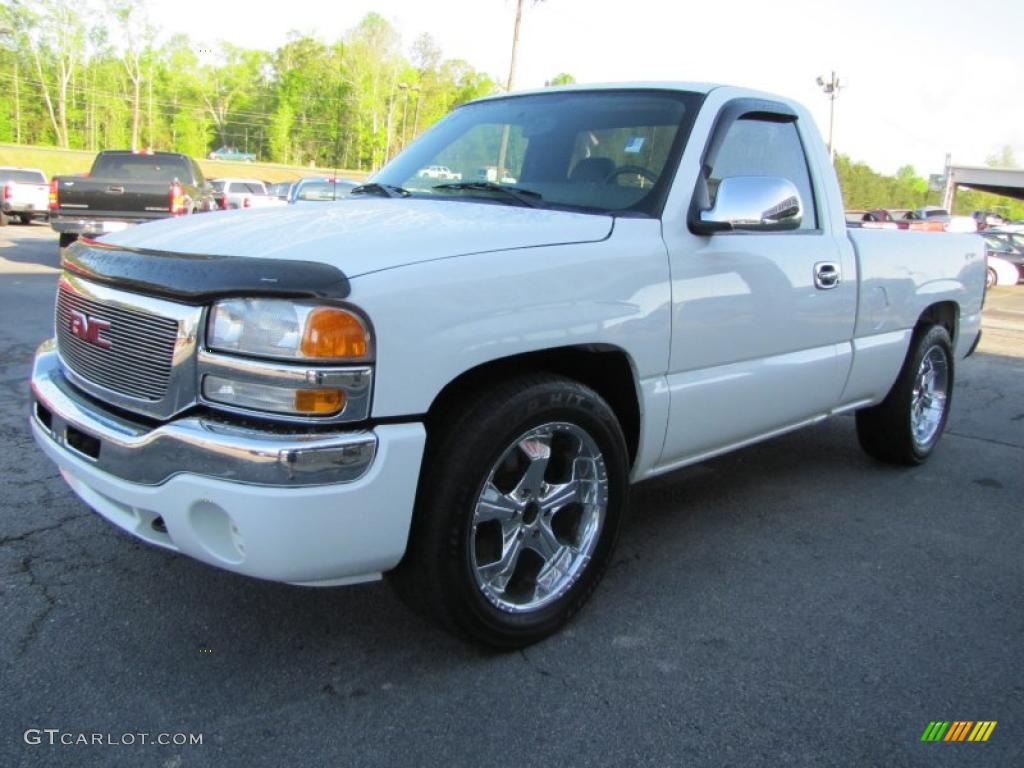 2005 Sierra 1500 Regular Cab - Summit White / Pewter photo #3