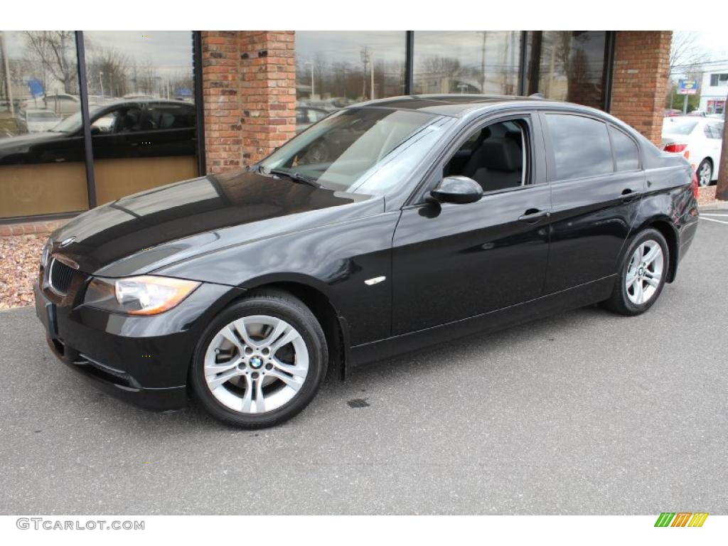 2008 3 Series 328i Sedan - Black Sapphire Metallic / Black photo #1