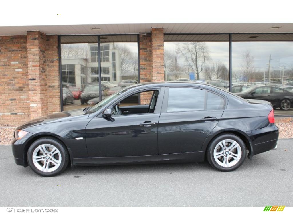 2008 3 Series 328i Sedan - Black Sapphire Metallic / Black photo #3