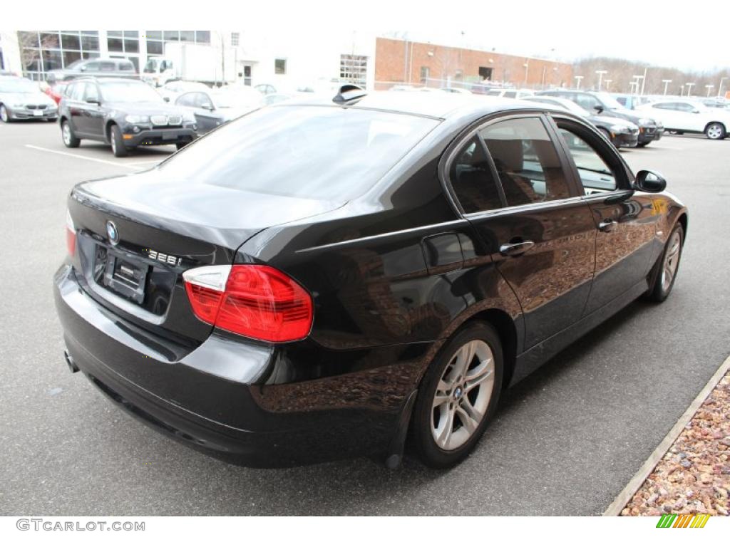 2008 3 Series 328i Sedan - Black Sapphire Metallic / Black photo #6