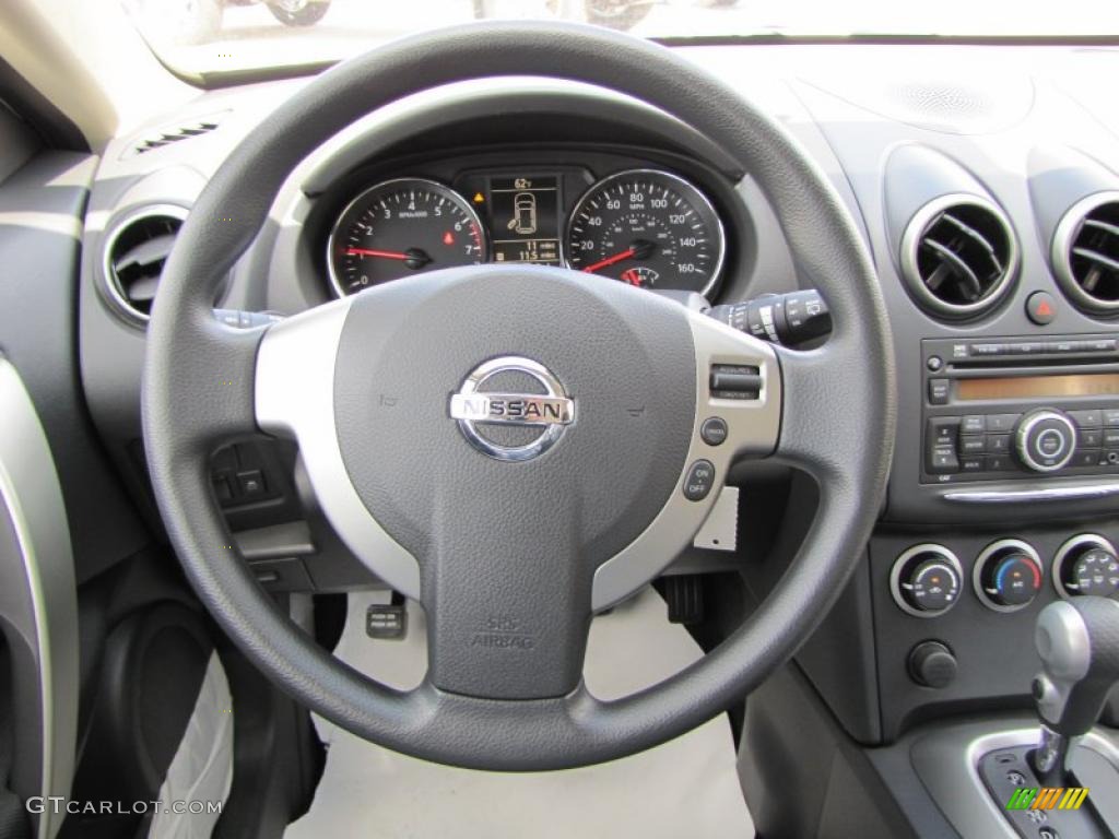 2011 Rogue S - Gotham Gray Metallic / Black photo #12