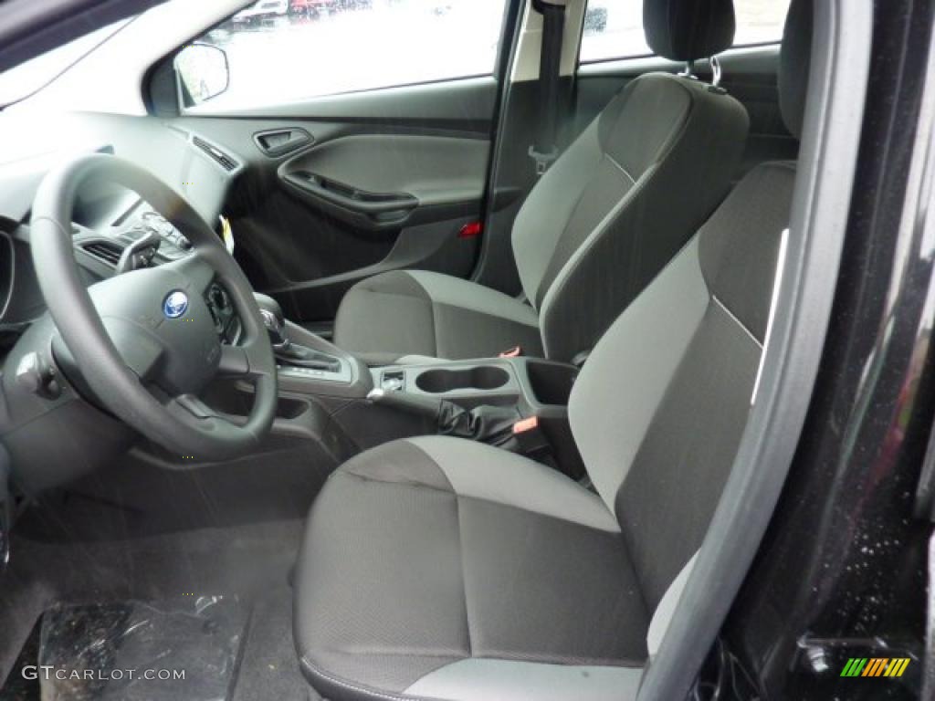 Charcoal Black Interior 2012 Ford Focus S Sedan Photo #47948595