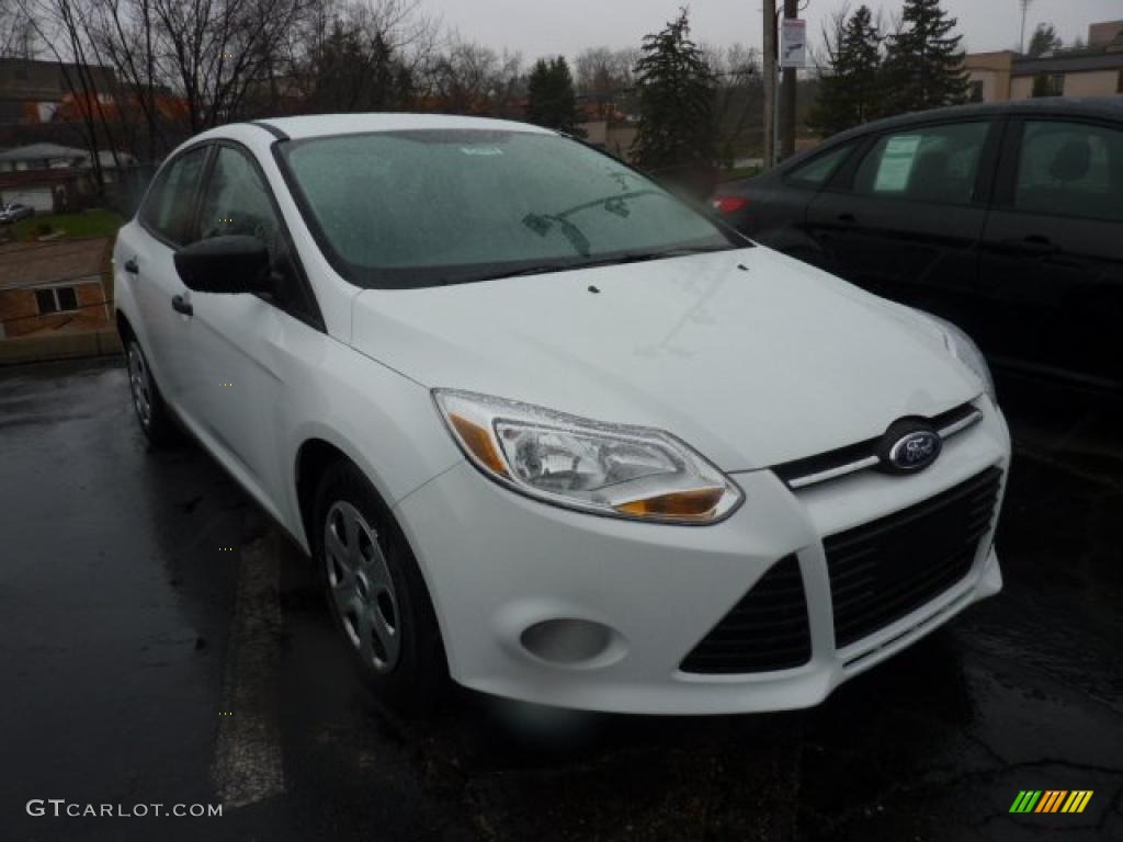 2012 Focus S Sedan - Oxford White / Charcoal Black photo #1