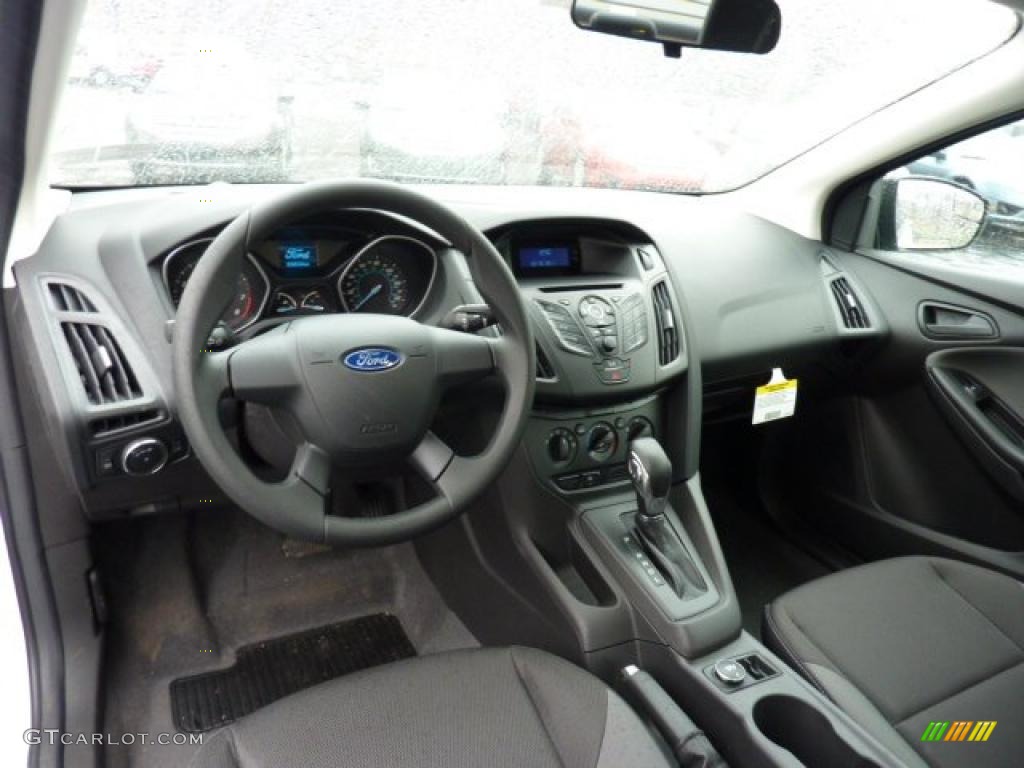 Charcoal Black Interior 2012 Ford Focus S Sedan Photo #47948790