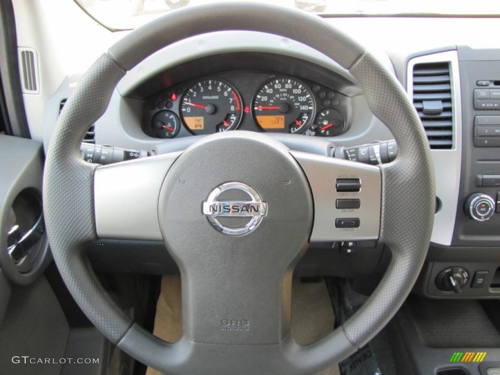 2011 Nissan Xterra S 4x4 Gray Steering Wheel Photo #47949087