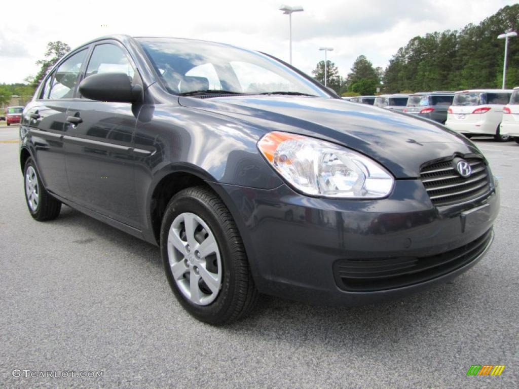 2009 Charcoal Gray Hyundai Accent GLS 4 Door 47906073 Photo 7
