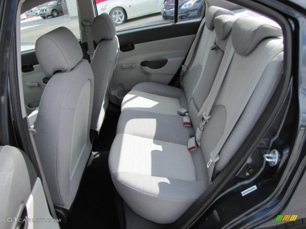 2009 Accent GLS 4 Door - Charcoal Gray / Gray photo #12