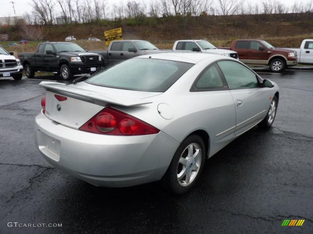 2000 Cougar V6 - Silver Frost Metallic / Graystone photo #2