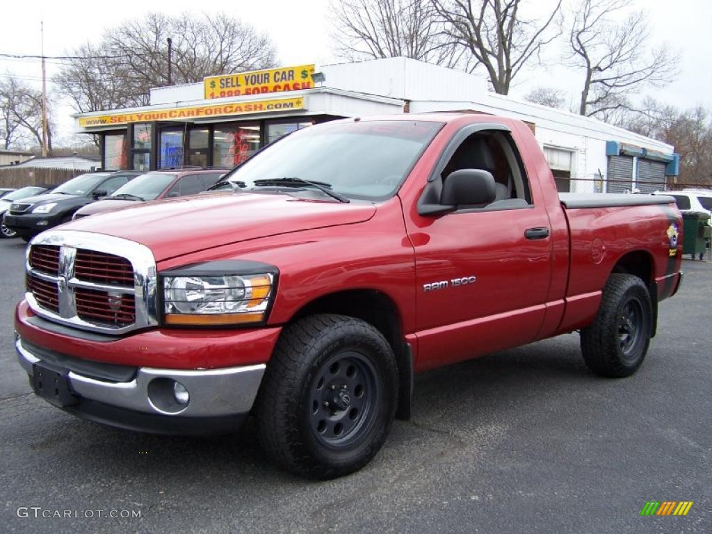 Inferno Red Crystal Pearl 2006 Dodge Ram 1500 SLT Regular Cab Exterior Photo #47951277