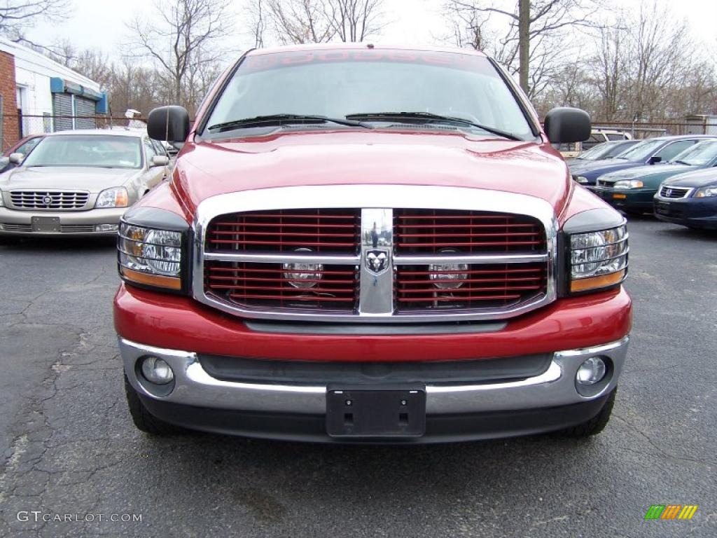 2006 Ram 1500 SLT Regular Cab - Inferno Red Crystal Pearl / Medium Slate Gray photo #2