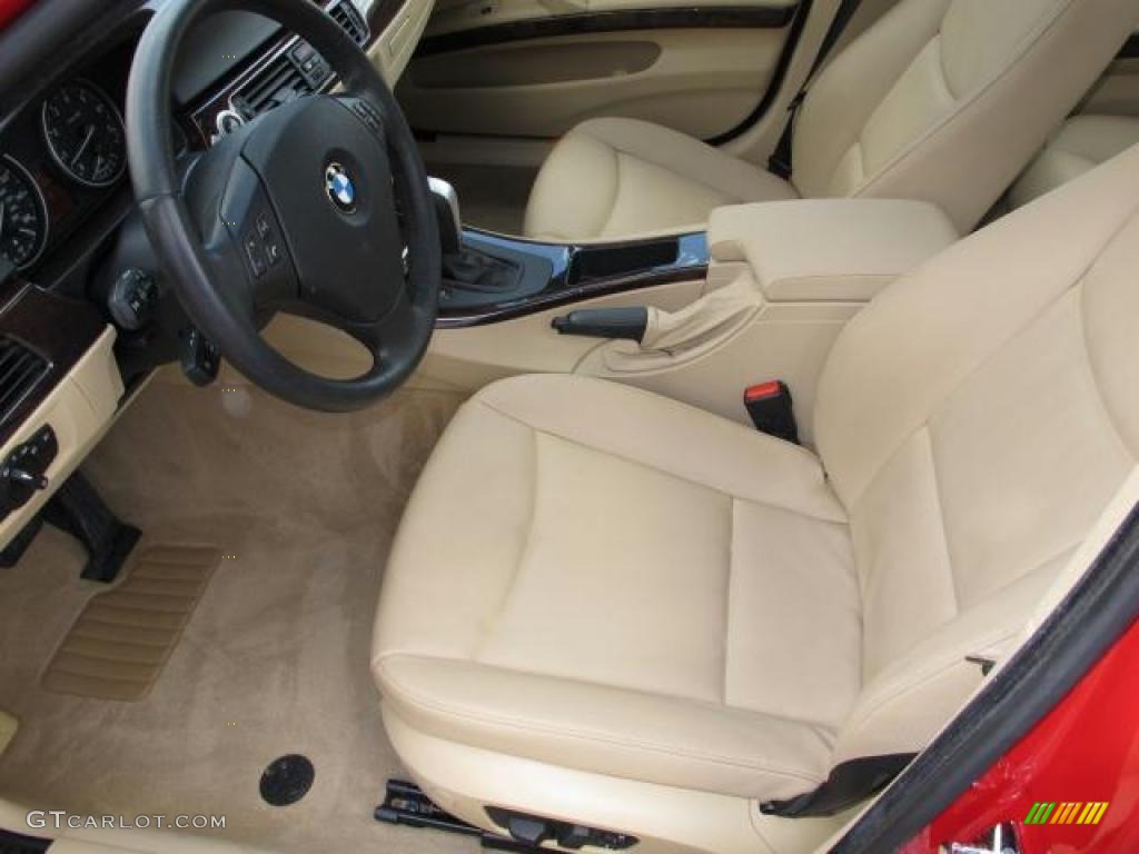 2008 3 Series 328i Sedan - Crimson Red / Beige photo #17