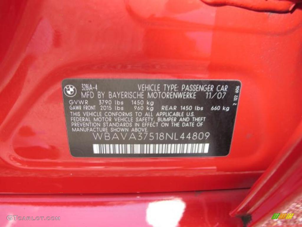 2008 3 Series 328i Sedan - Crimson Red / Beige photo #21
