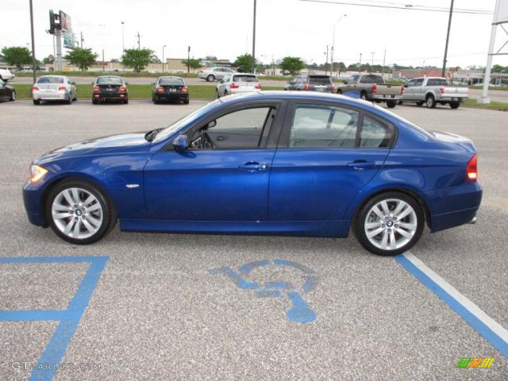 2008 3 Series 328i Sedan - Montego Blue Metallic / Gray photo #7