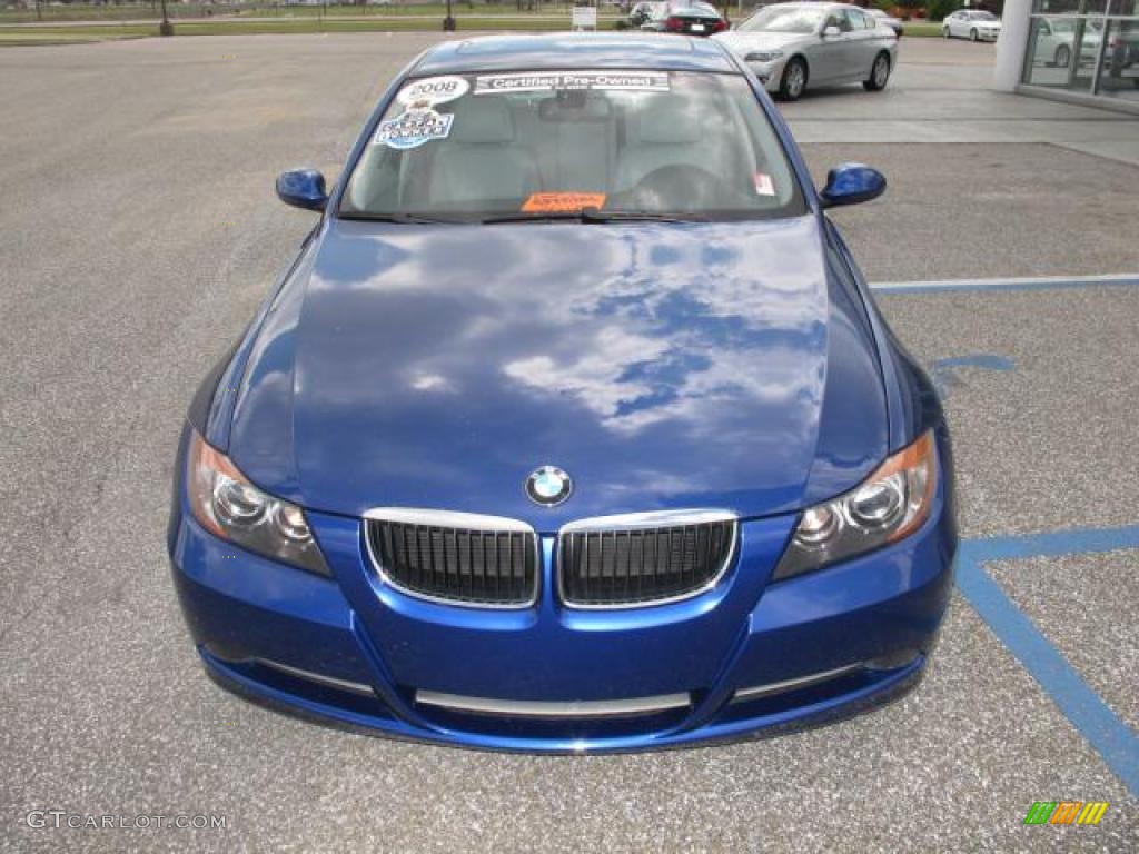 2008 3 Series 328i Sedan - Montego Blue Metallic / Gray photo #10