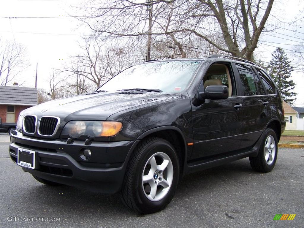 2003 X5 3.0i - Jet Black / Beige photo #1