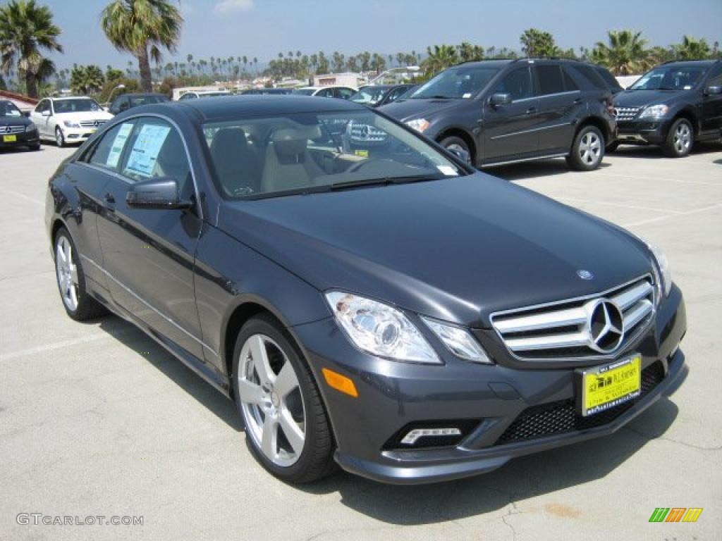 2011 E 550 Coupe - Steel Grey Metallic / Almond/Mocha photo #1