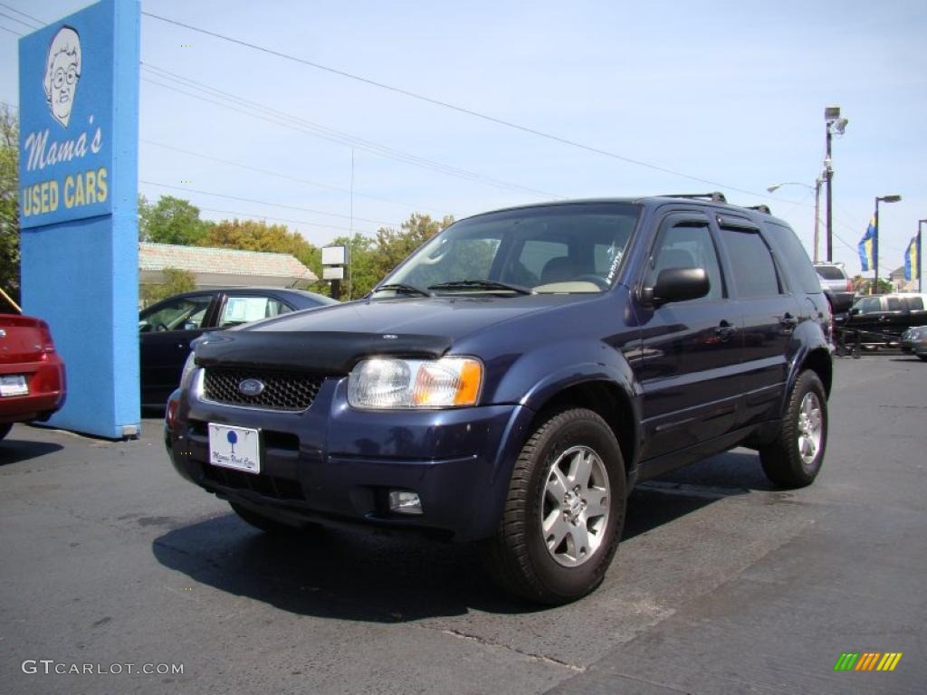 2004 Escape Limited 4WD - True Blue Metallic / Medium/Dark Pebble photo #4