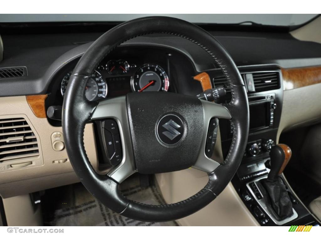 2008 Suzuki XL7 Limited AWD Beige Steering Wheel Photo #47956044