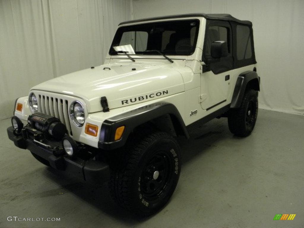 2003 Wrangler Rubicon 4x4 - Stone White / Dark Slate Gray photo #3