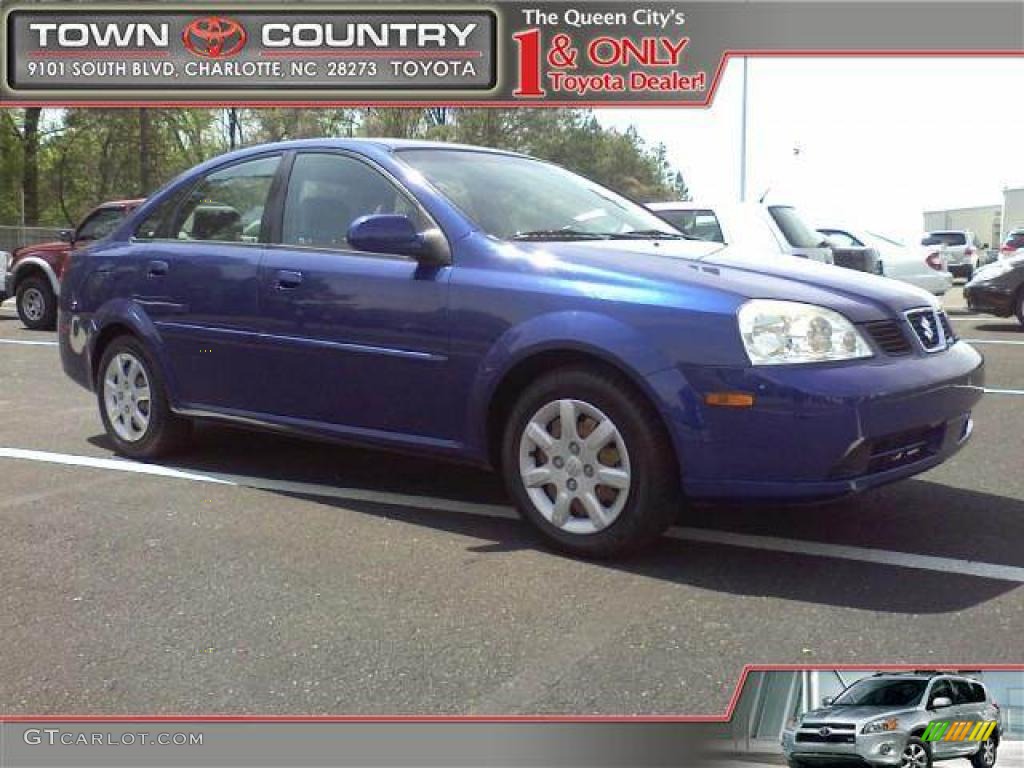 2005 Forenza S Sedan - Cobalt Blue Metallic / Gray photo #1