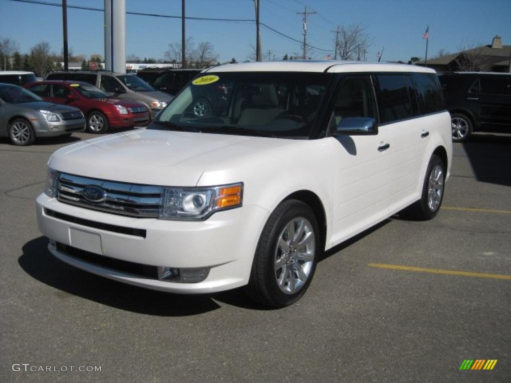 White Platinum Tri-Coat 2009 Ford Flex Limited Exterior Photo #47959926