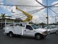 1999 Oxford White Ford F350 Super Duty XL Regular Cab Chassis Utllity Bucket  photo #1