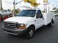 1999 Oxford White Ford F350 Super Duty XL Regular Cab Chassis Utllity Bucket  photo #5