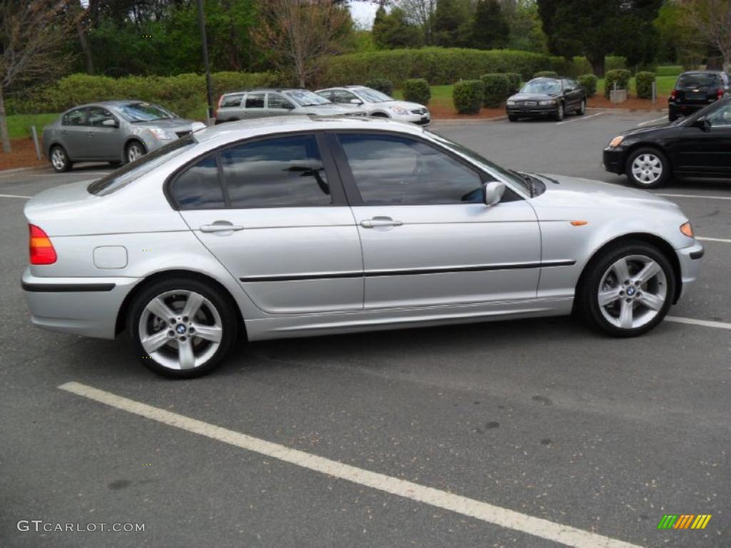 2005 3 Series 325xi Sedan - Titanium Silver Metallic / Black photo #5