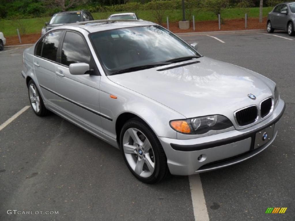 2005 3 Series 325xi Sedan - Titanium Silver Metallic / Black photo #6