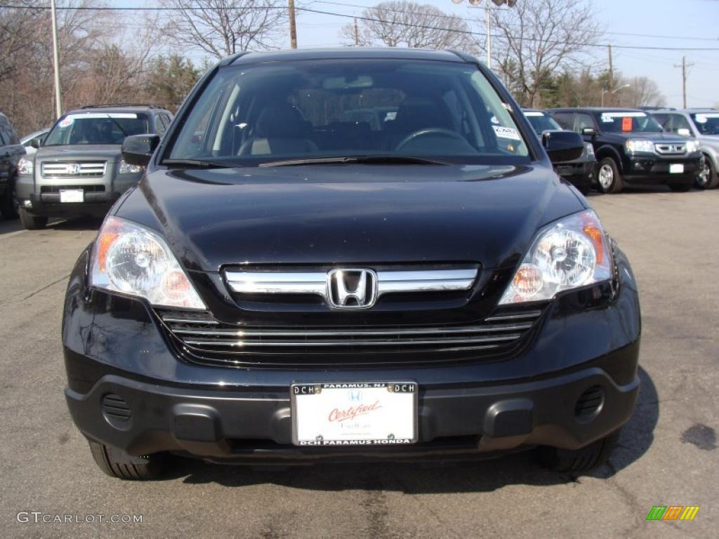 2008 CR-V EX-L 4WD - Nighthawk Black Pearl / Gray photo #5