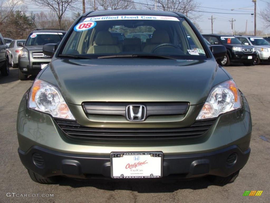 2008 CR-V LX 4WD - Green Tea Metallic / Ivory photo #5