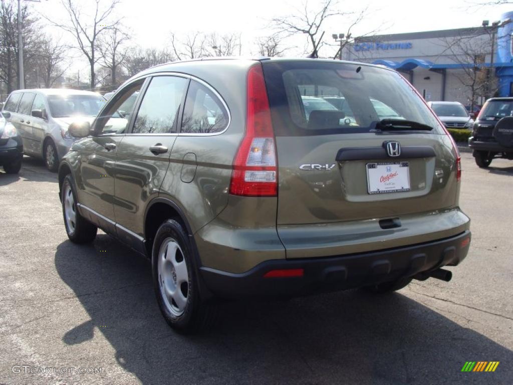 2008 CR-V LX 4WD - Green Tea Metallic / Ivory photo #10