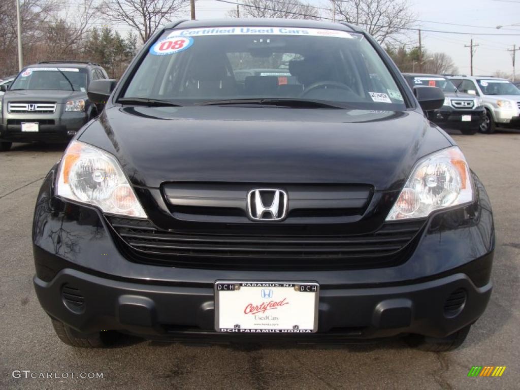 2008 CR-V LX 4WD - Nighthawk Black Pearl / Black photo #4